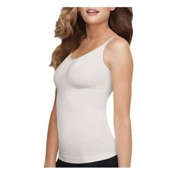 Flexees by Maidenform Seamless Shaping Cami Women's Small White Everyday Control - Picture 1 of 12